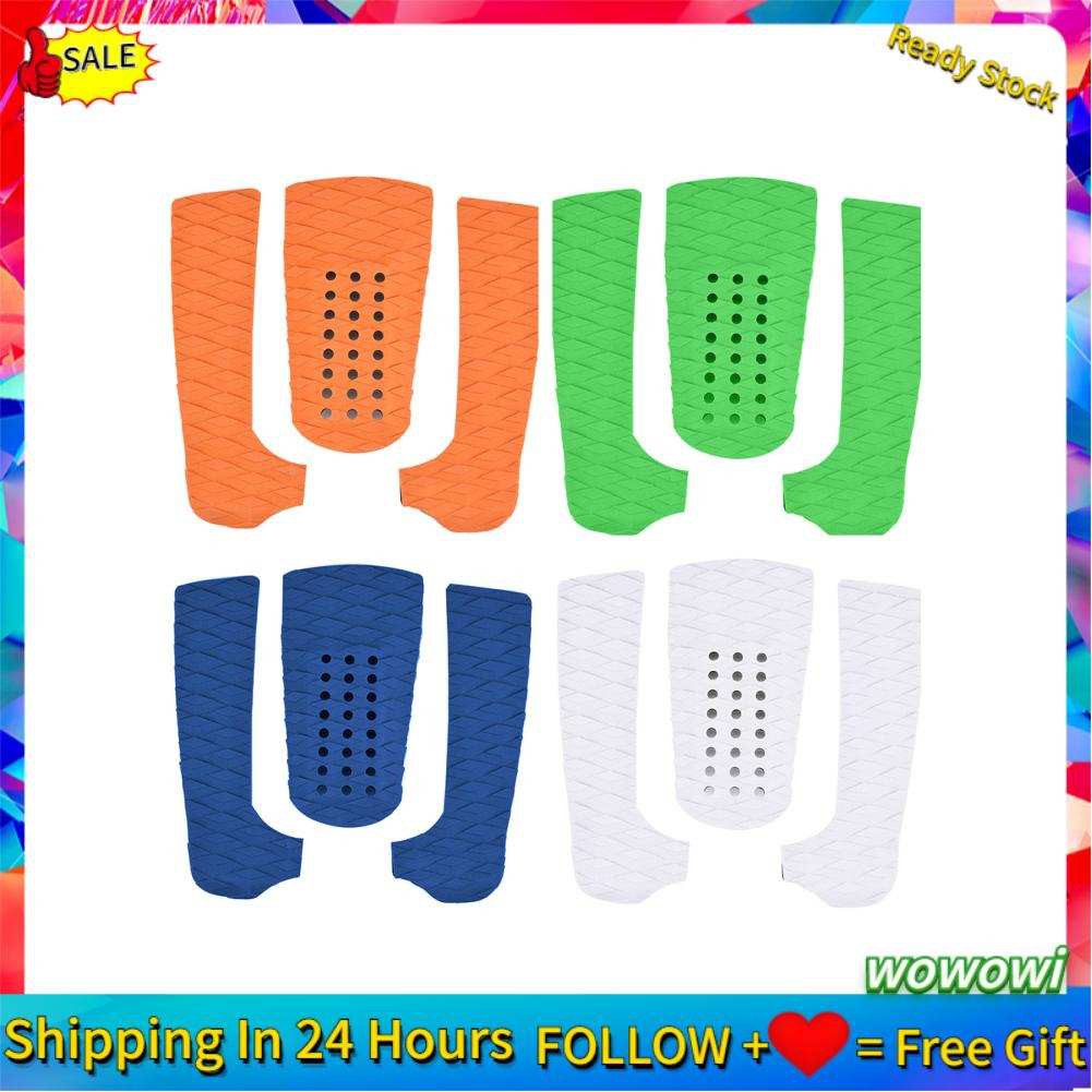 Details about  / 1 Set EVA Surf Surfboard Anti-skid Pad Short Board Foot Pad white