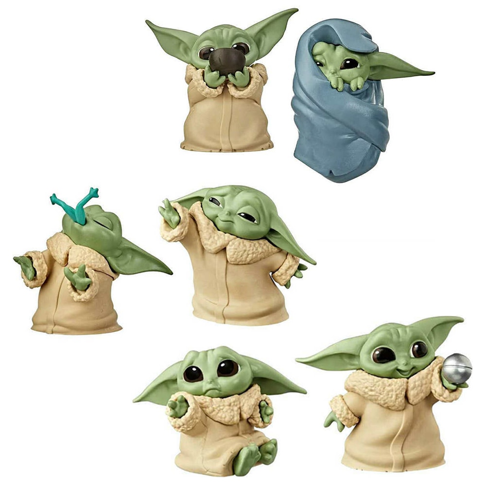 Star Wars Baby Yoda Action Figure Toy Models 6pcs Set Mini Figurines Mandalorian Yoda Shopee Malaysia