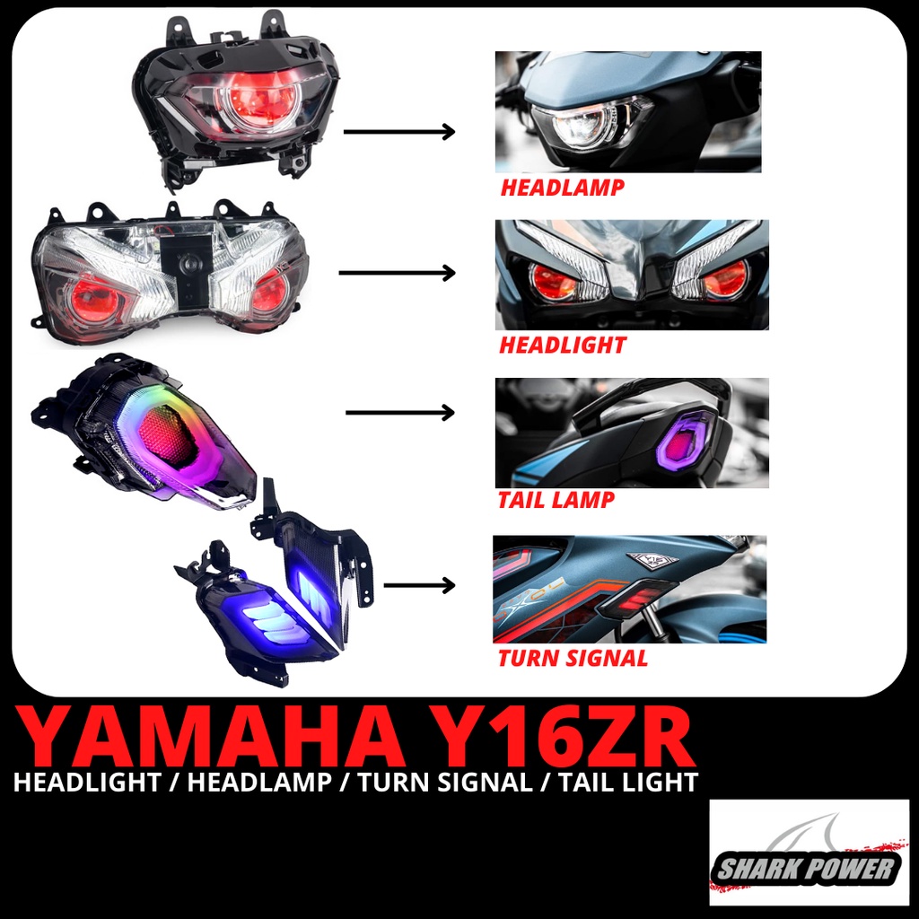 YAMAHA Y16 PROJECTOR HEAD LIGHT , TAIL LAMP , SIGNAL , PILOT LIGHT