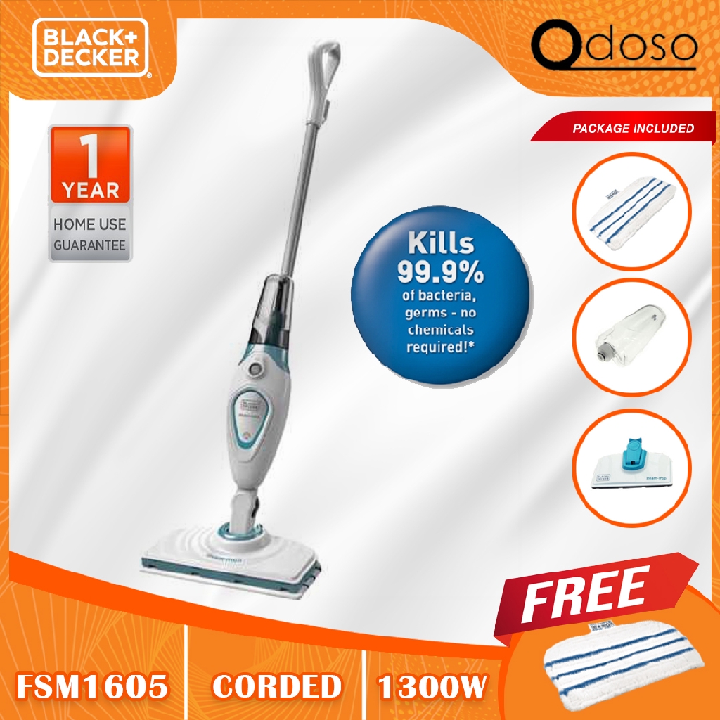 BLACK + DECKER FSM1605 Steam Mop With Standard Accessories Shopee Malaysia