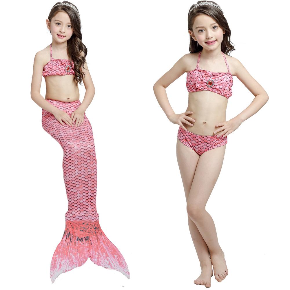 Mermaid Girl Wanita  Baju  Renang Bikini Baju  Anak Perempuan 