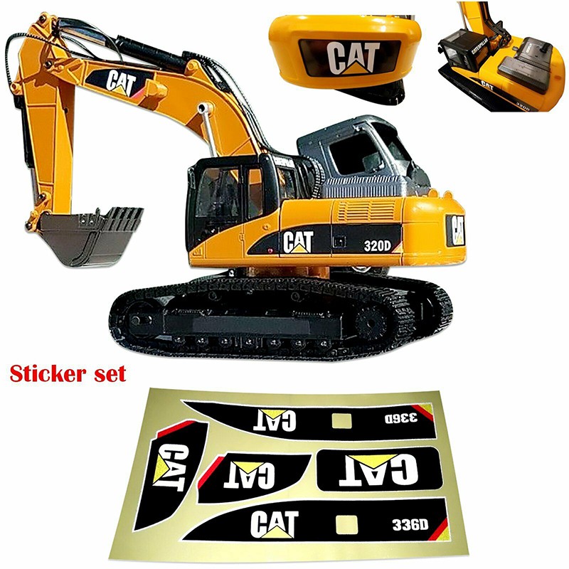 Sticker set for Huina 580 1580 TR-211m 23 Channel RC Excavator Amewi 1:14 decals 