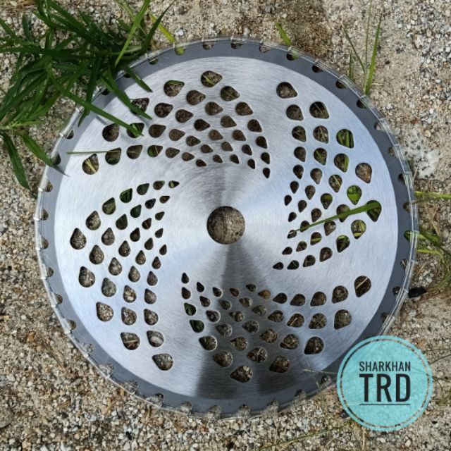 1 Bilah 10" X 40p BCB40T Mata Bulat Mesin Rumput Steel Grass Round