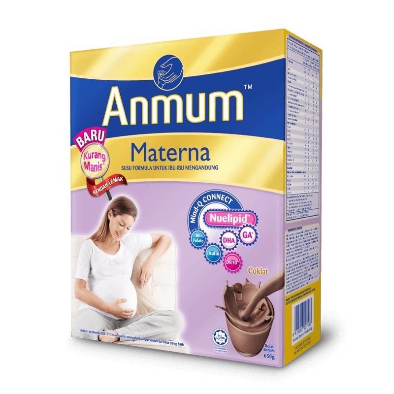 Susu Ibu Mengandung Anmum Materna Biasa Coklat Tanpa Gula Anmum Materna Premium Maternal Formula Milk Powder 650g Shopee Malaysia