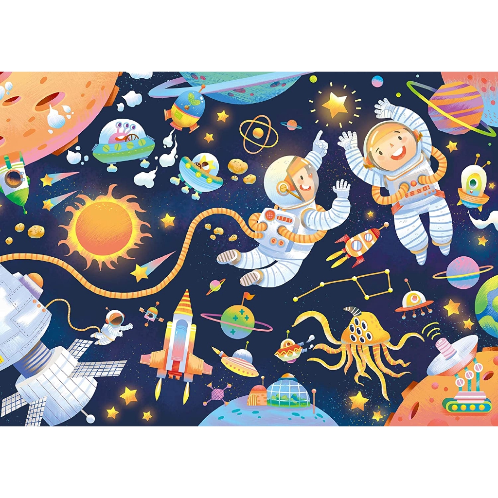 Adult 3000-piece Puzzle for Puzzle Astronaut and Planet in spaceChild Adult Cartoon Anime Landscape Educational Toy Gift Home Decoration