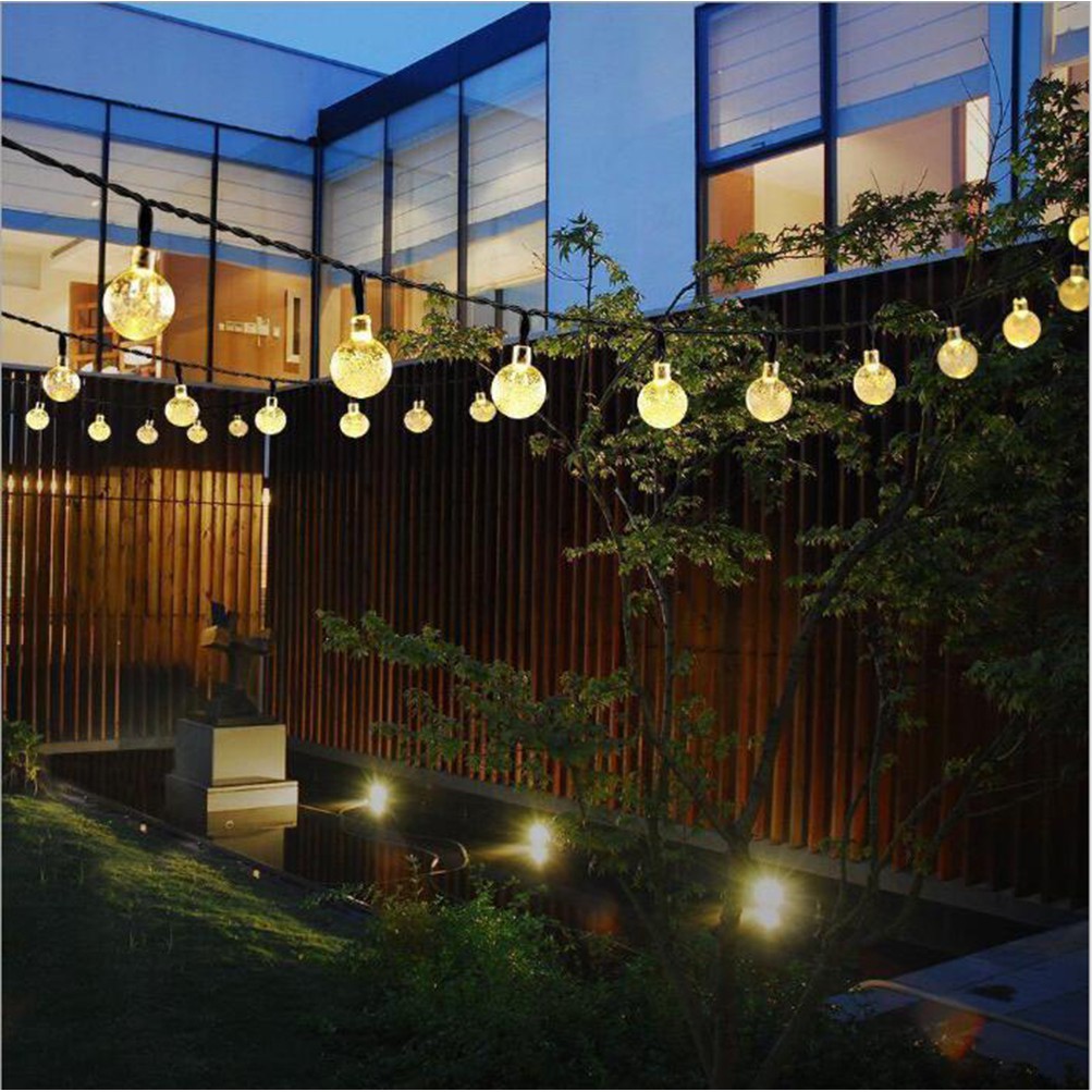 Solar Powered 30 Led String Light Garden Path Yard Decor Lamp