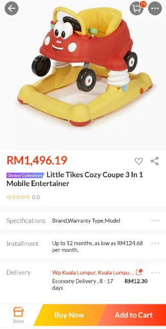 little tikes cozy coupe 3 in 1 mobile entertainer