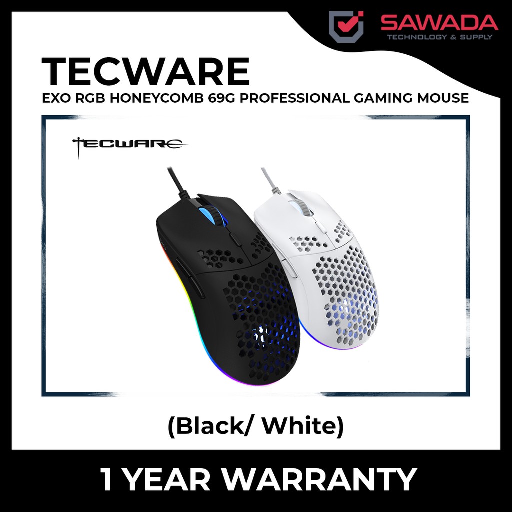 Tecware Exo Rgb Honeycomb 69g Professional Gaming Mouse Ready Stock Shopee Malaysia