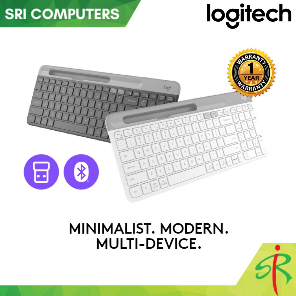 Logitech K580 Slim MultiDevice Wireless Keyboard Bluetooth / Receiver Shopee Malaysia