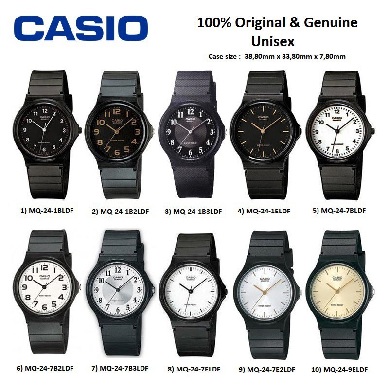 jam casio mq 24