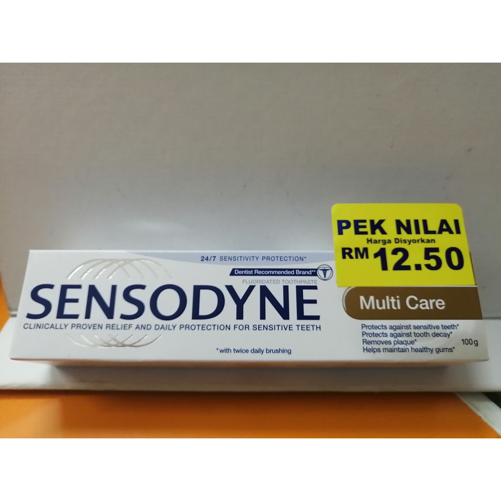 Sensodyne Multicare Toothpaste 100g (EXPIRY DATE DEC 2023) Shopee