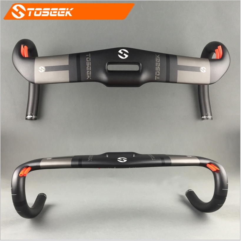 Handlebars Newest EC90 Carbon Fiber Road Bike Handlebar Matt black