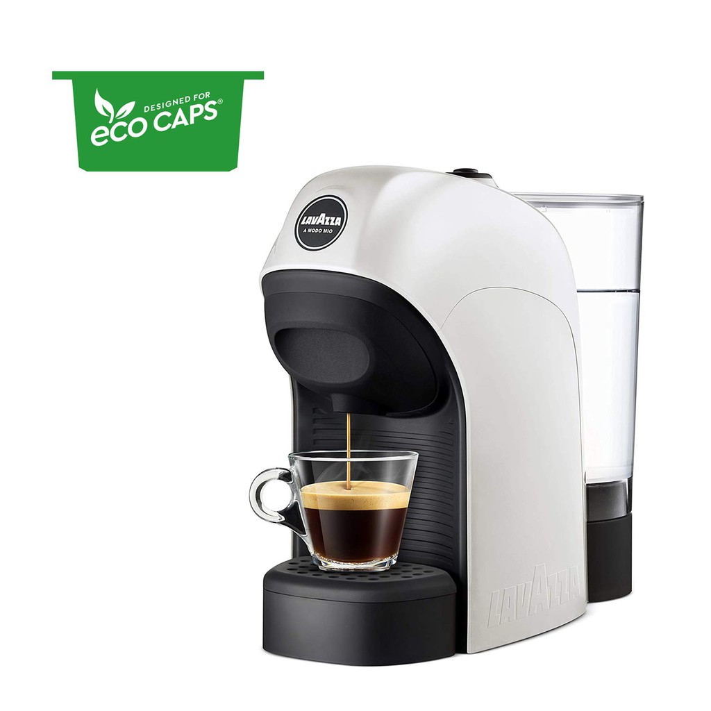 Lavazza, A Modo Mio Tiny Coffee Machine, 1450 W, 0.75 Liters Tank, White Colour