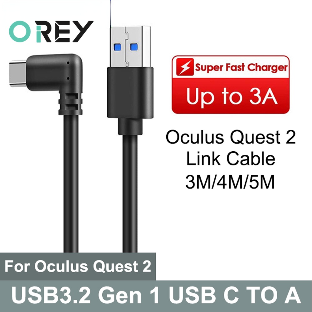 Oculus Quest 2 Link Cable USB-C Cable Quest Link USB3.2 Gen1 Oculus Headset VR Type-C Data Transfer Cable Fast Charge