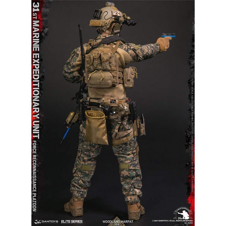 Ready Stock DAMTOYS 1/6 Scale 78089 Marine Corps Expedition Army Reconnaissance Liner Place Edition &&& *