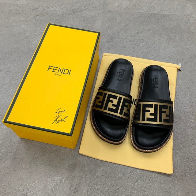 fendi monster slides