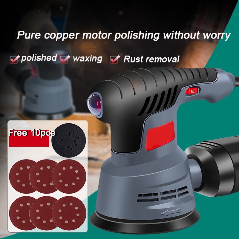 READY STOCK 500W Random Sander with Variable Speed Random Orbit Sander