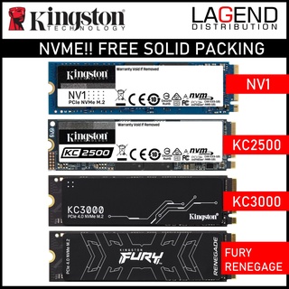 KINGSTON NVME NV1 KC2500 KC3000 FURY RENEGAGE A2000 250GB 500GB 512GB 256GB 1TB NVME M2 2280 PCIe SSD NVME