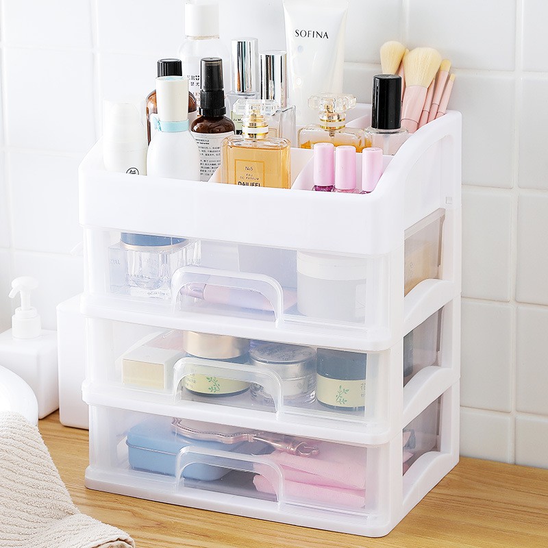 Makeup Organizer Drawers Plastic Cosmetic Storage Box Jewelry