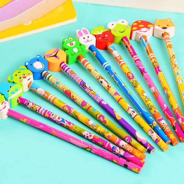 [SmartHouse] HB Pencil with Adorable Eraser | Shopee Malaysia