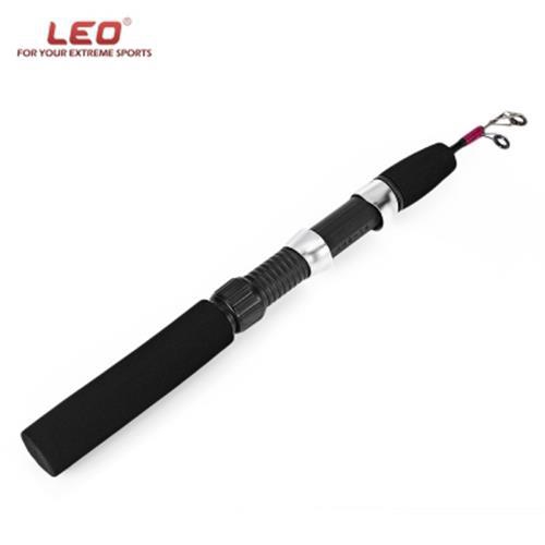 LEO OUTDOOR MINI RETRACTABLE FIBERGLASS FISHING ROD (BLACK) Shopee
