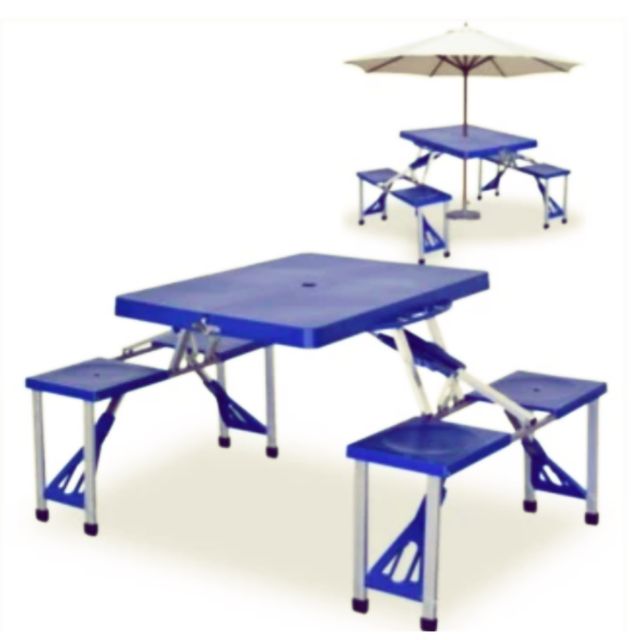  BEST QUALITY Folding Plactic Picnic Table Meja  