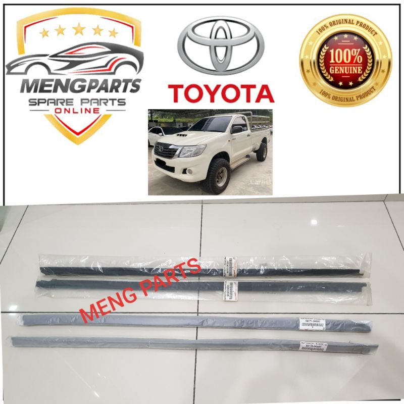 ORIGINAL TOYOTA HILUX KUN15 2DOOR 2003Y2015Y DOOR GALSS OUTER MOULDING