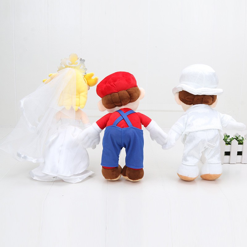 wedding mario and peach plush