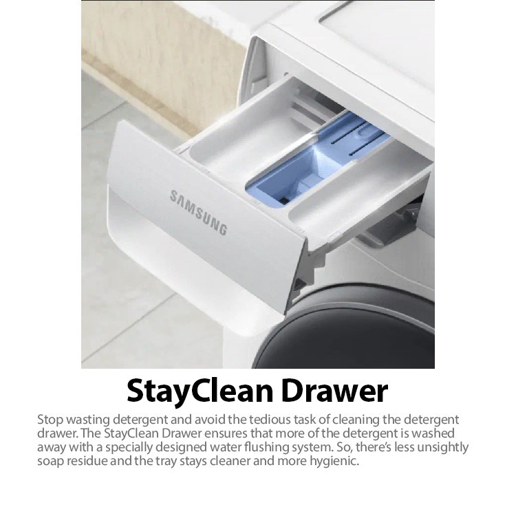 Cleaning The Detergent Drawer Of The Front Load Washing Machine Samsung