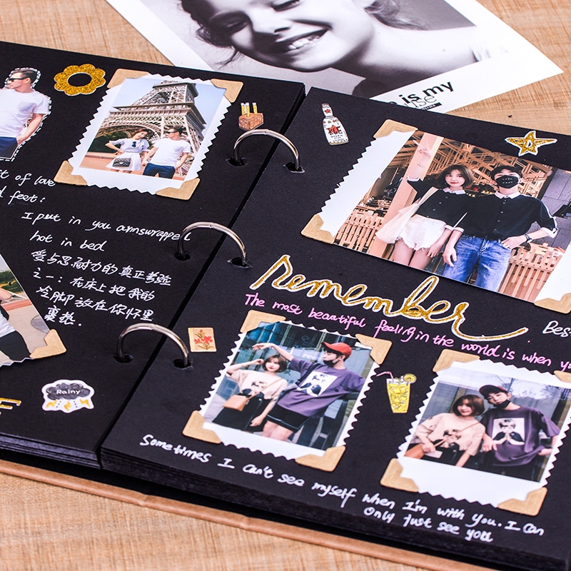 Album This Diy Handmade Creative Album Couple Album Making Polaroid Photo Book Custom Album Family Shopee Malaysia