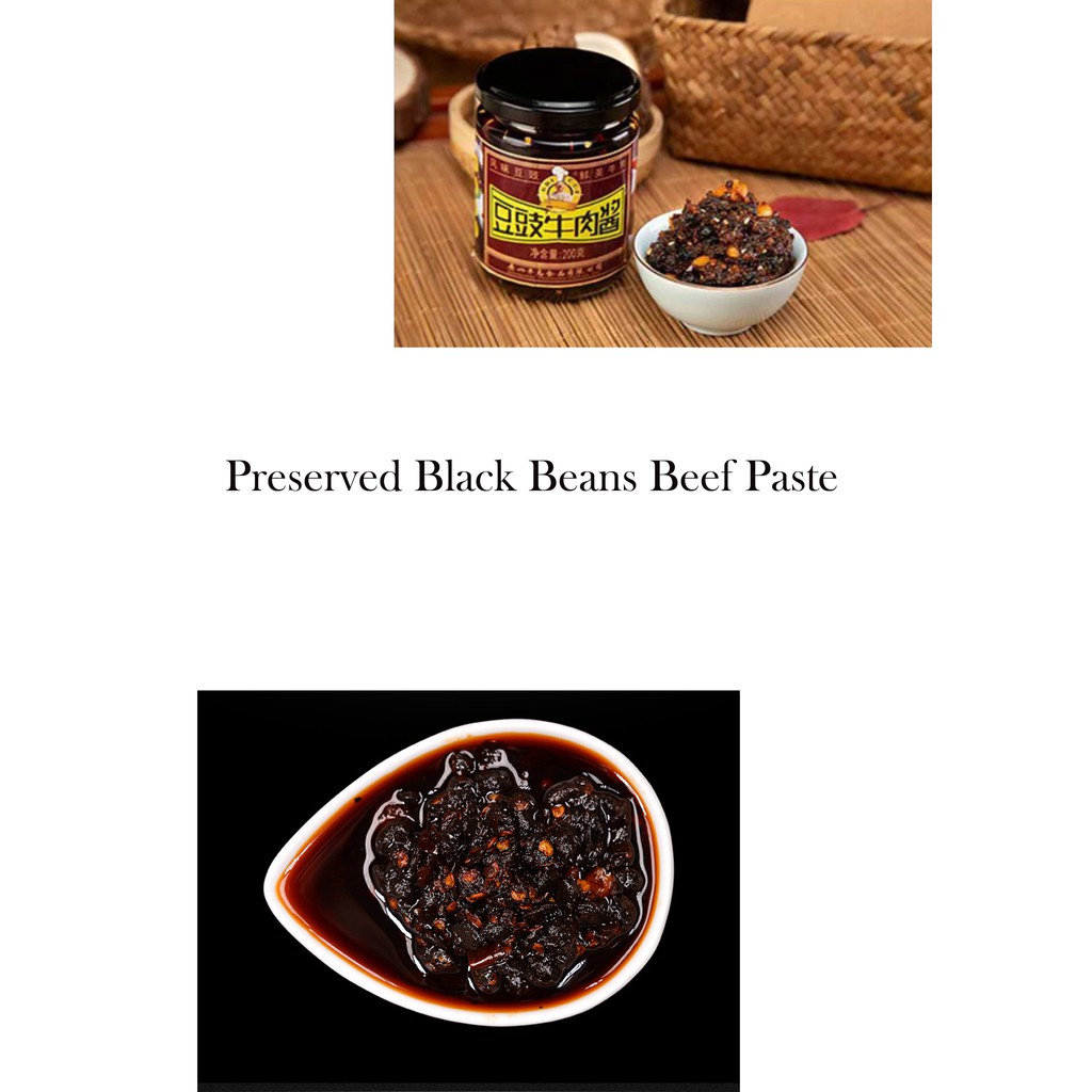 Lifestyle Food Spicy Preserved Black Beans Beef Beef Paste 豆豉牛肉200g (G13)