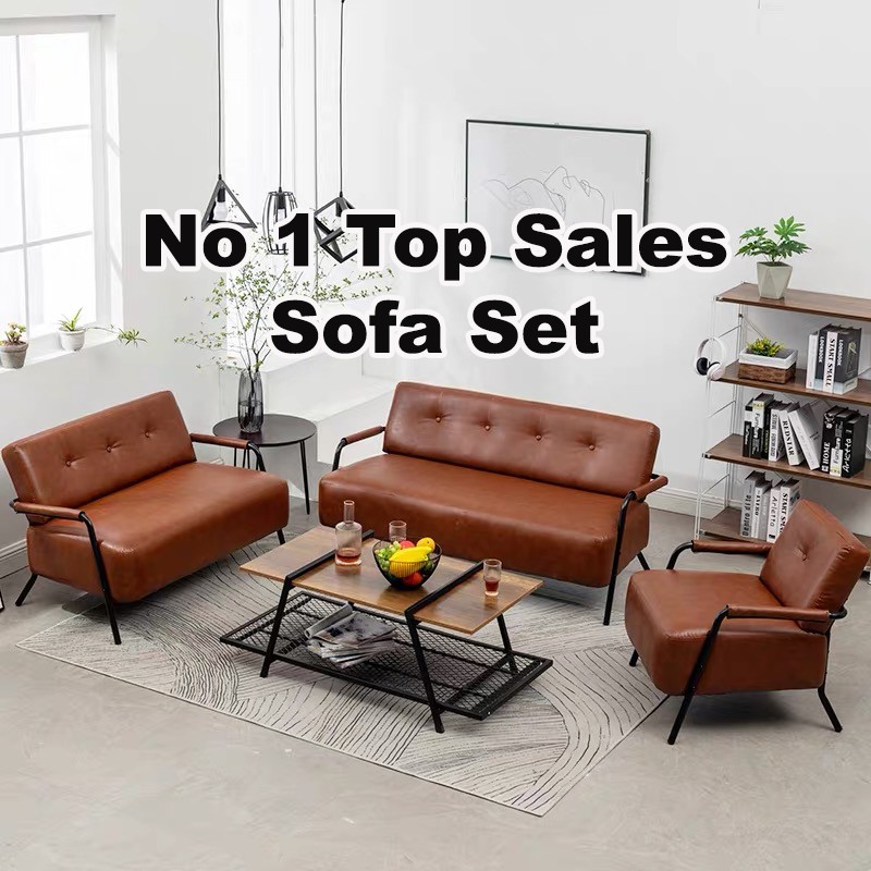 Nordic Minimalist 1 2 3 Seater Sofa Set Leather Wing Chair Nordic Minimalist 1 2 3 Seater Sofa Set Leather Wing Chair