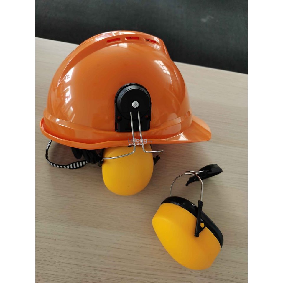 Cap Mounted Safety EarMuff - Attachable with helmet slot | Shopee Malaysia