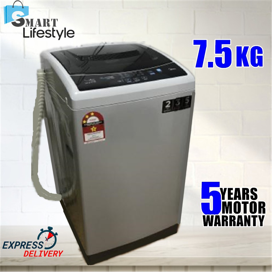 MIDEA 7.5kg Fully Auto Washing Machine MFWE75S Shopee Malaysia
