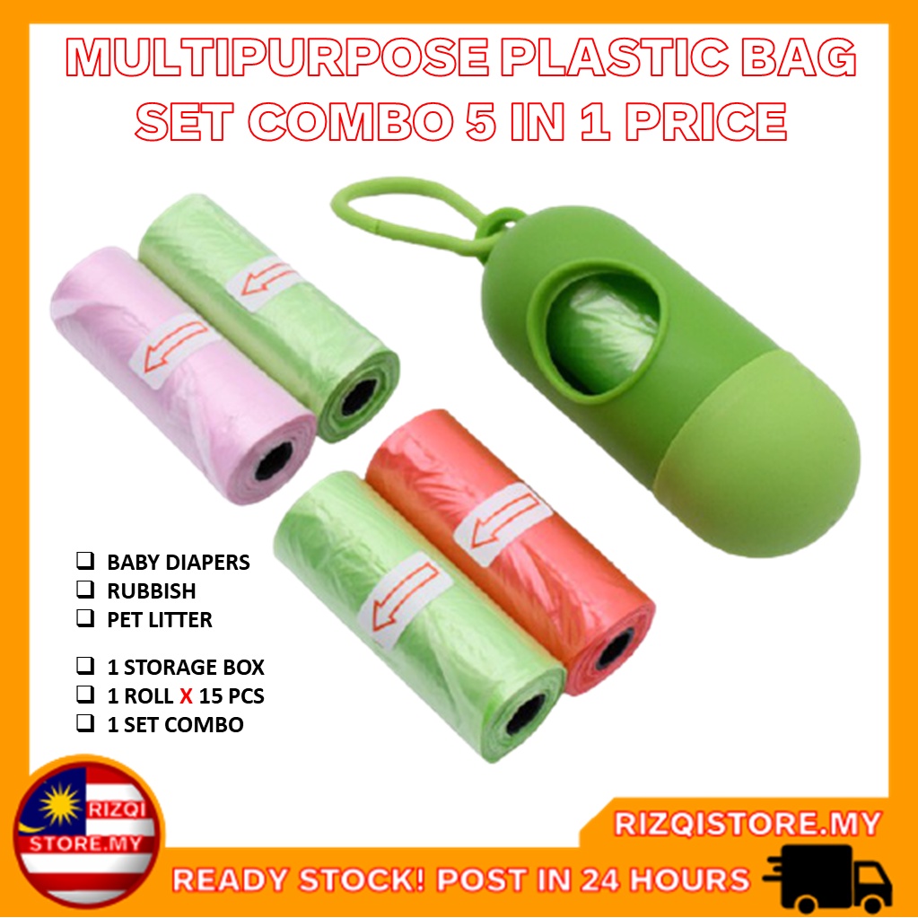 Plastik Sampah Kecil Disposable Plastic Bag Portable Diaper Dispenser