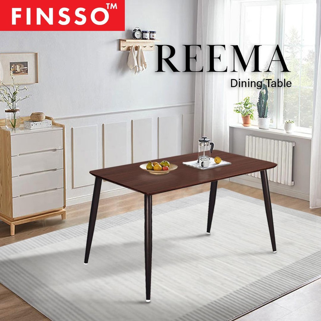 FINSSO: REEMA Dining Set with 3V HIVE Dining Chairs / Set Meja Makan