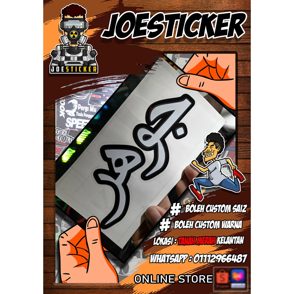 STICKER JOHOR JAWI UNTUK KERETA DAN MOTOSIKAL Shopee Malaysia