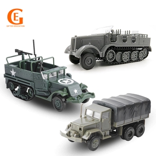 1/72 Army BTR-80 M35 Truck Military Vehicles Model Plastic Building Blocks US/RU 