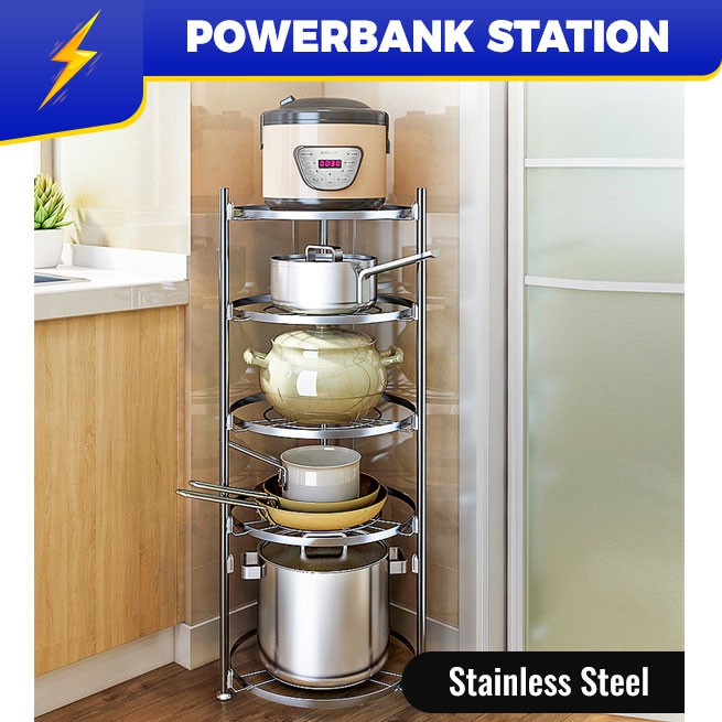 Kitchen Pot Rack  Stainless Steel Kitchen Storage Rack  Pan  