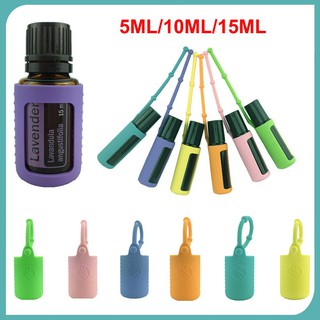 Ready Stock ! 5ML/10ML/15ML Essential Oil Case Cover Silicone Case Oil Bottle Protector holder case