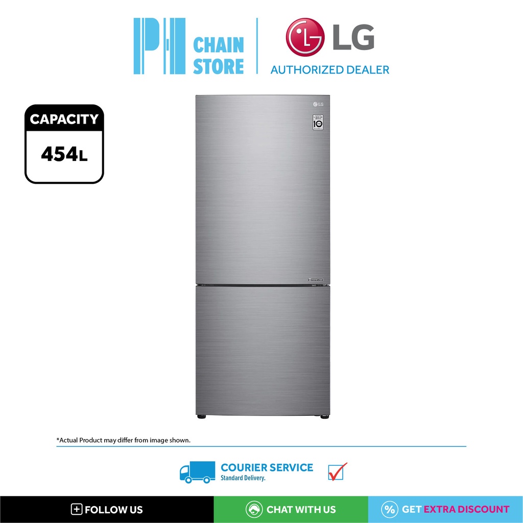 (COURIER SERVICE) LG GCB529NLCZ GCB529NQCZ 454L BOTTOM FREEZER