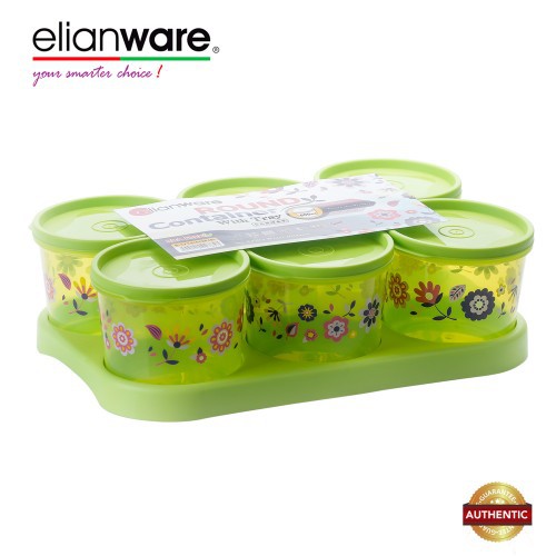 Elianware Snacks Candy Kuih Raya Round Air Tight Plastic 
