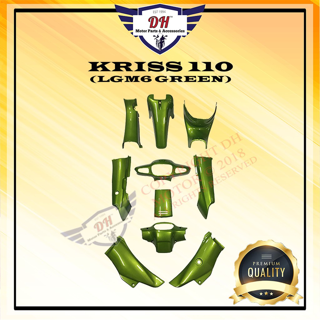 KRISS 110 COVER SET (LGM6 GREEN) | Shopee Malaysia