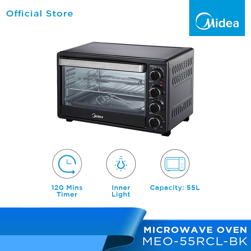Midea MEO55RCLBK 55L Electric Oven Toaster Shopee Malaysia
