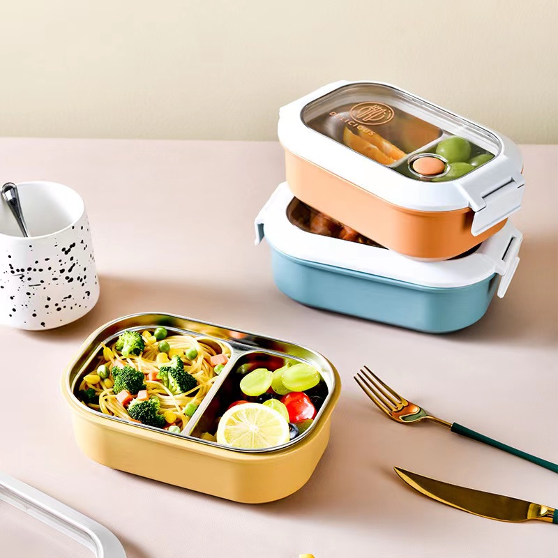 304 Stainless Steel Thermos Lunch Box for Kids cute Bento Box Leakproof