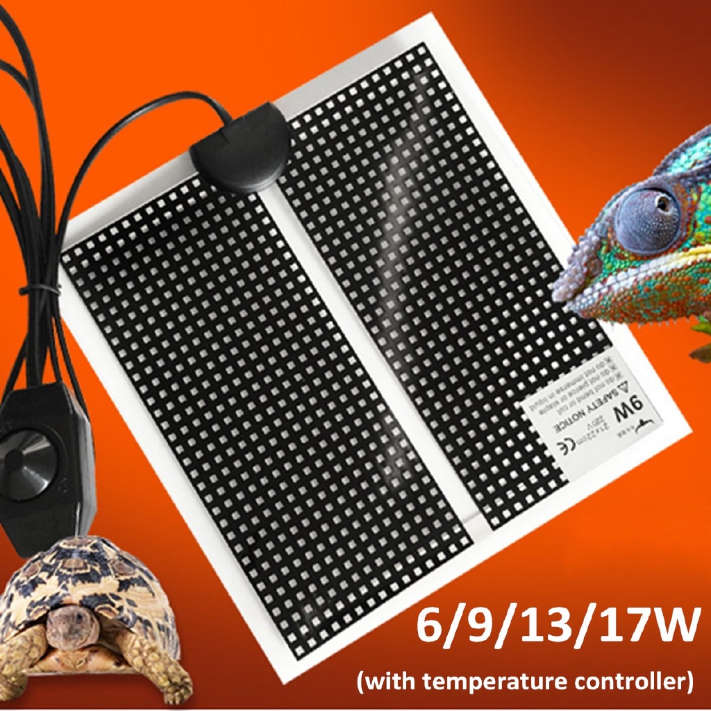 6 17w Adjustable Temperature Reptile Pet Heat Mat Shopee Malaysia