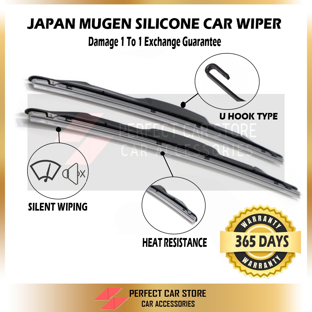 Japan Silicone Car Wiper Perodua Proton Toyota Honda Mazda 