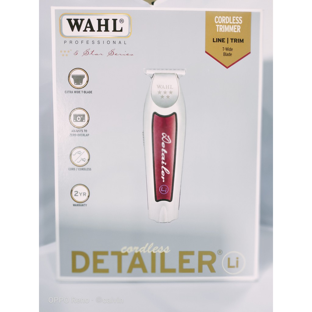 wahl detailer t wide cordless