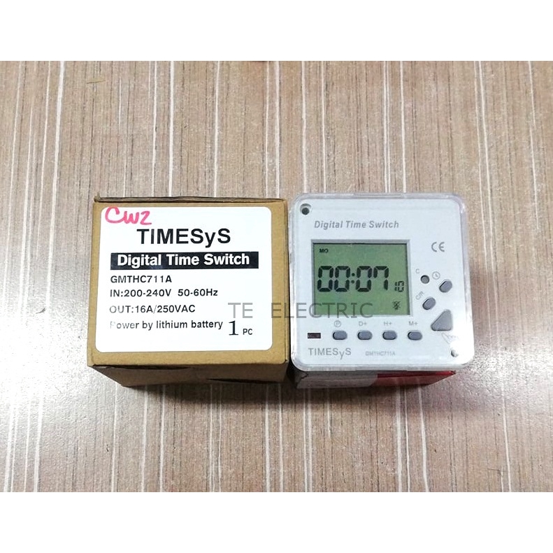 TIMESYS DIGITAL TIME SWITCH 24HOURS/7DAYS DIGITAL TIMER PROGRAMMABLE