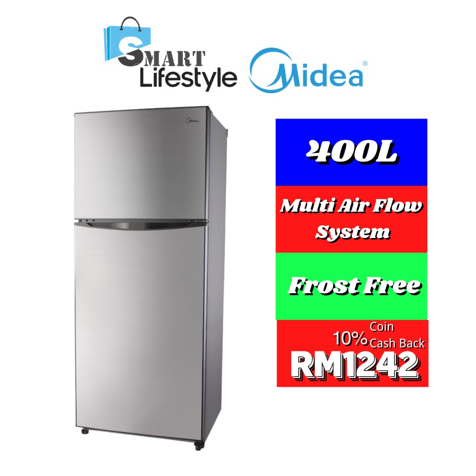 Midea 2Door Refrigerator (400L) MD402W Shopee Malaysia